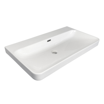 Накладная мебельная раковина 80 см Comforty CF19595BX-80BO без отверстия под смеситель