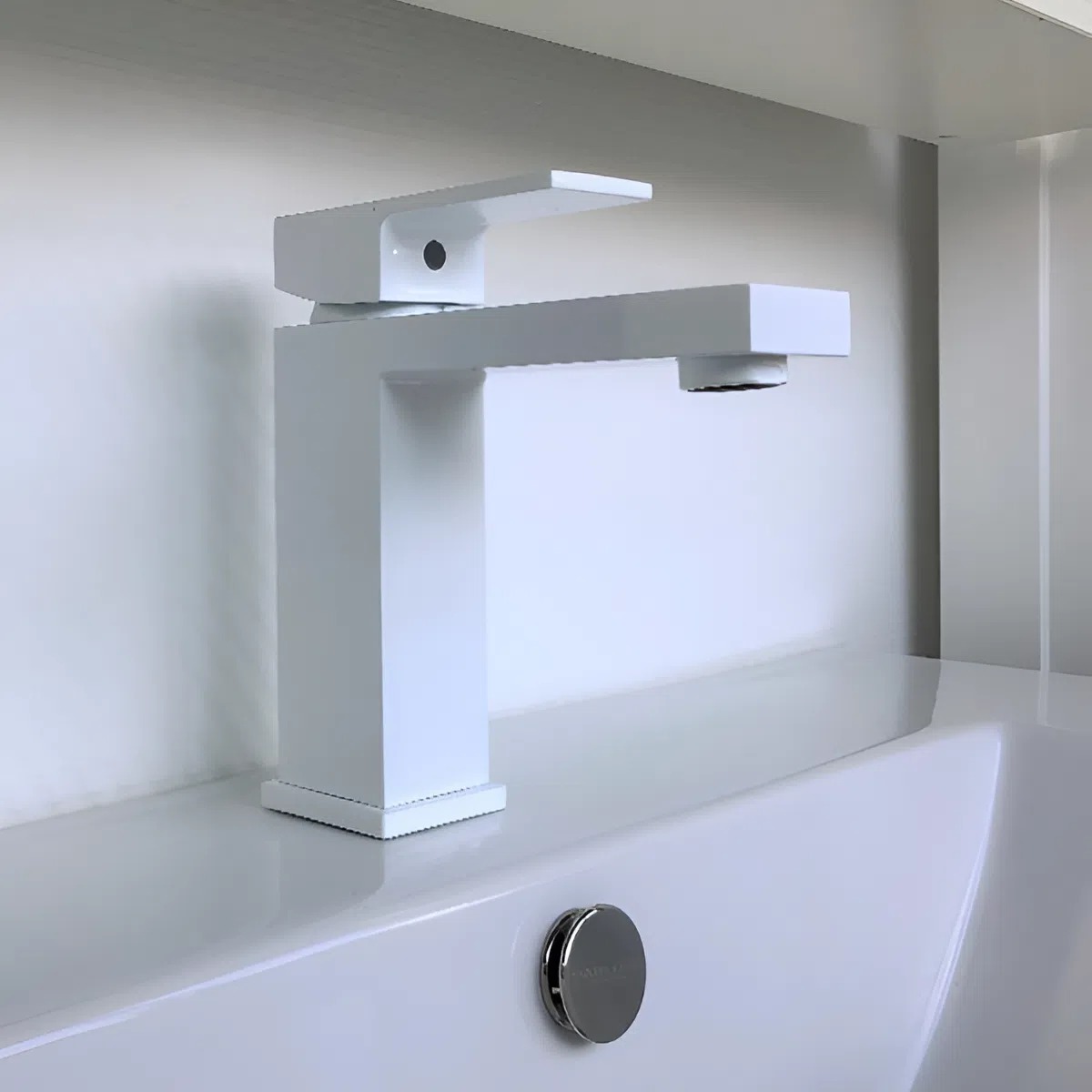 Смеситель для раковины, картридж 35 мм, белый, FC045A-CKBT