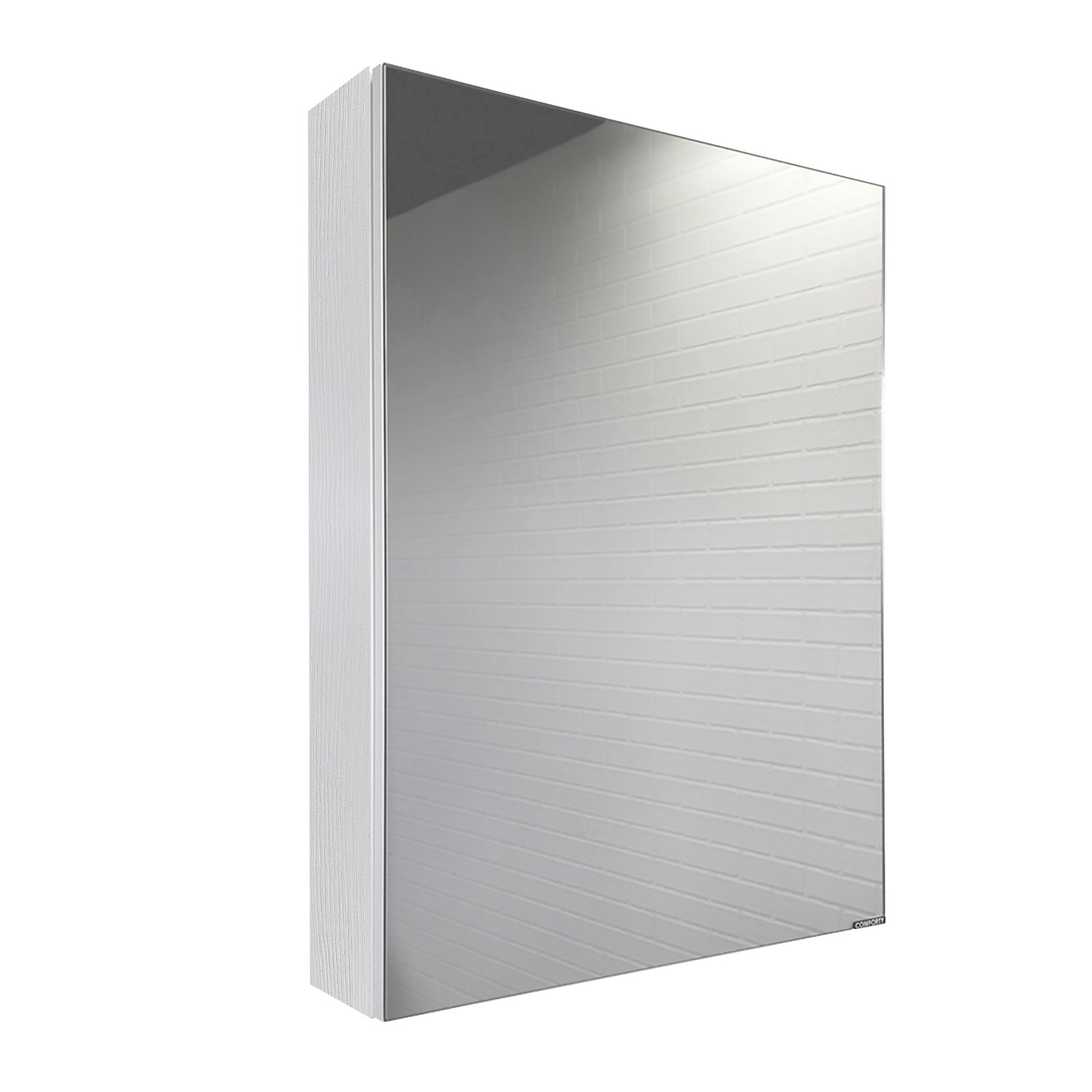 Зеркало-шкаф для ванной комнаты Comforty Истра-60 ясень белёный