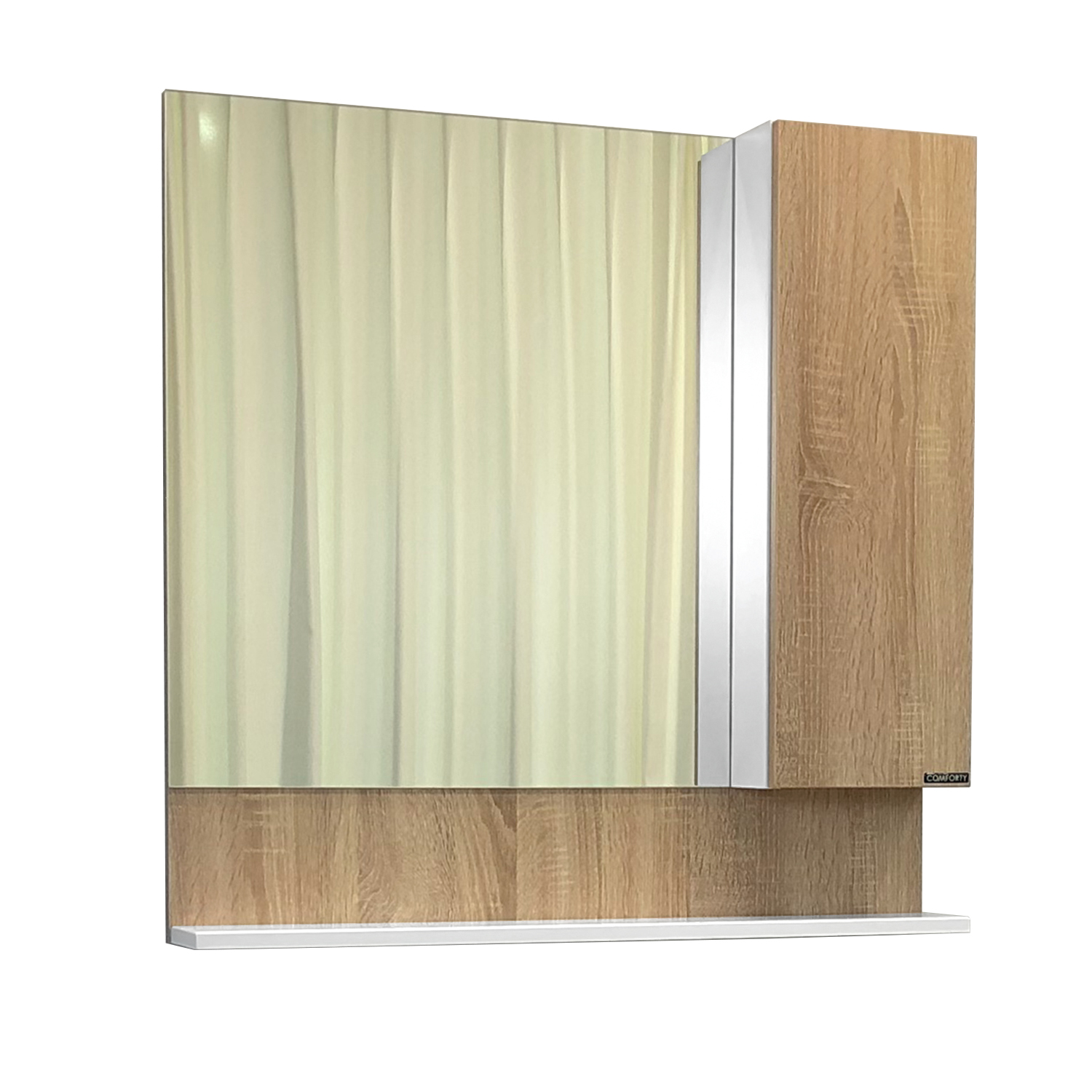 Comforty. Зеркало-шкаф "Рига-80" дуб сонома