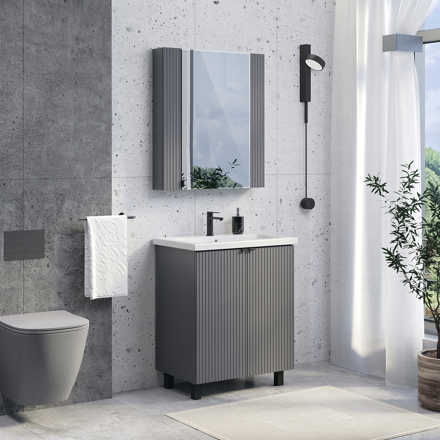 Коллекция мебели для ванной комнаты Лима