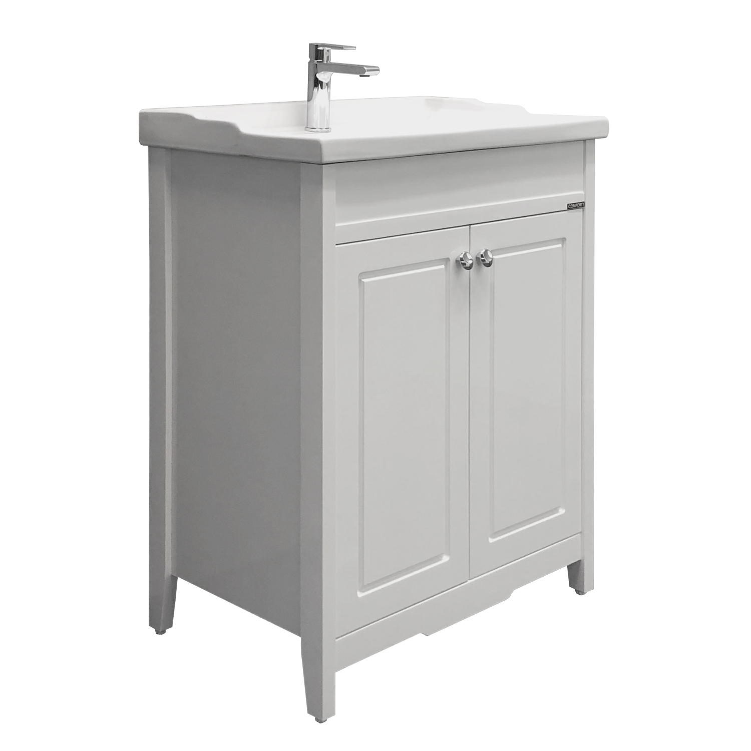 Comforty. Тумба-умывальник "Тбилиси-70" белый глянец с раковиной Comforty XD-F70