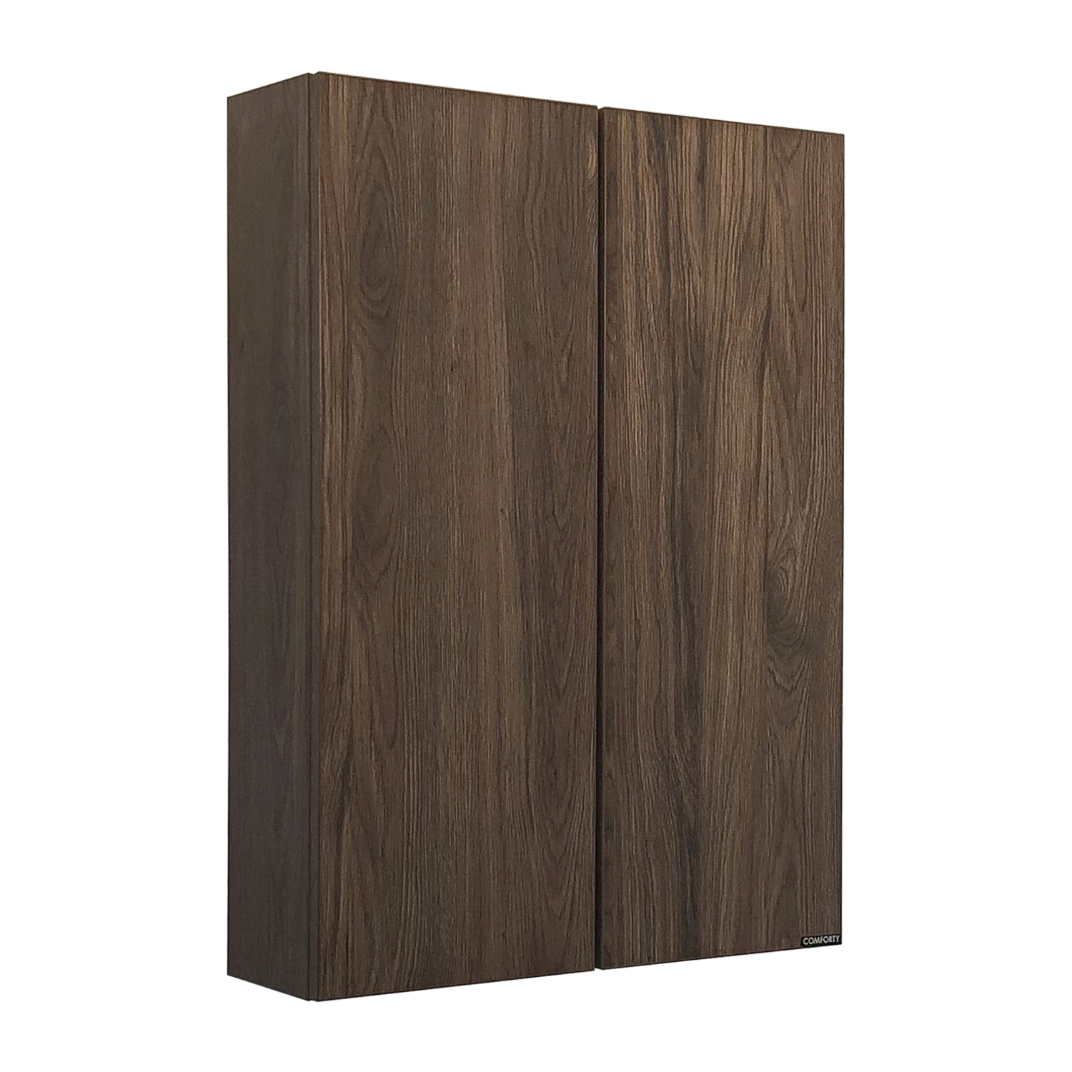 Зеркало-шкаф Comforty Порто-50 дуб темно-коричневый