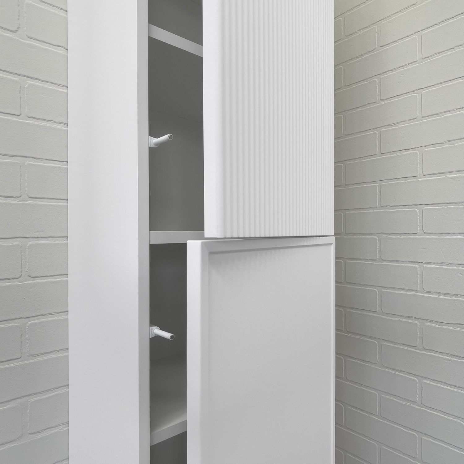 Шкаф-колонна Comforty Мадрид 40 белый матовый