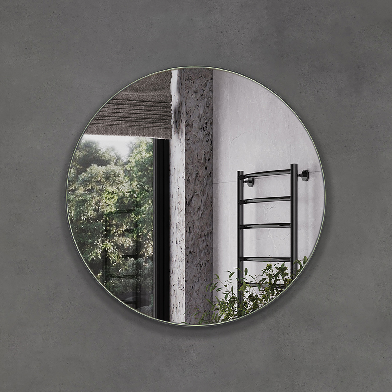 Круглое зеркало Comforty Круг-40 универсальное