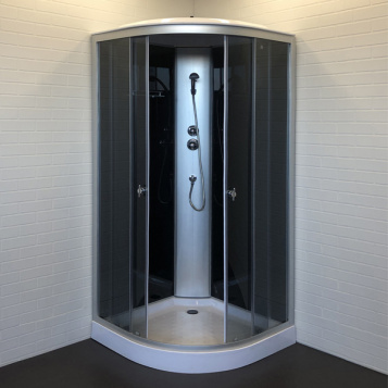 Угловая душевая кабина Comforty 304GG 900*900*2150 с низким поддоном