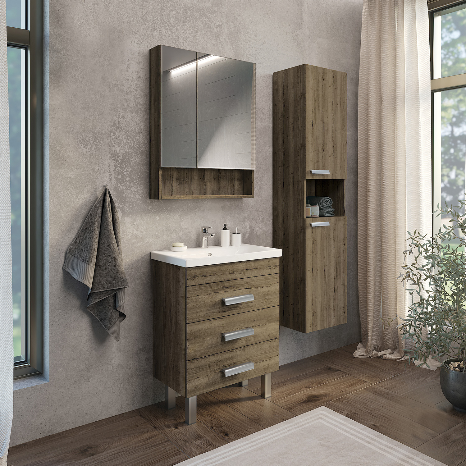 Коллекция мебели для ванной комнаты Никосия