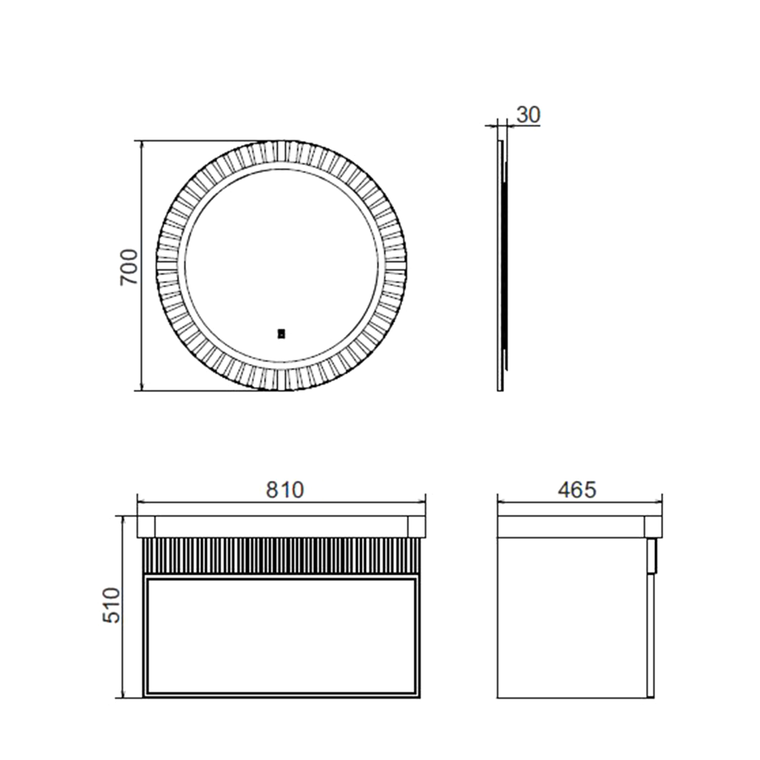 Тумба-умывальник для ванной Comforty Мадрид-80М белая матовая с раковиной Comforty CF19595BX-80