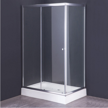 Душевое ограждение Comforty 33, прозрачное стекло, с поддоном, 1200*800*1950