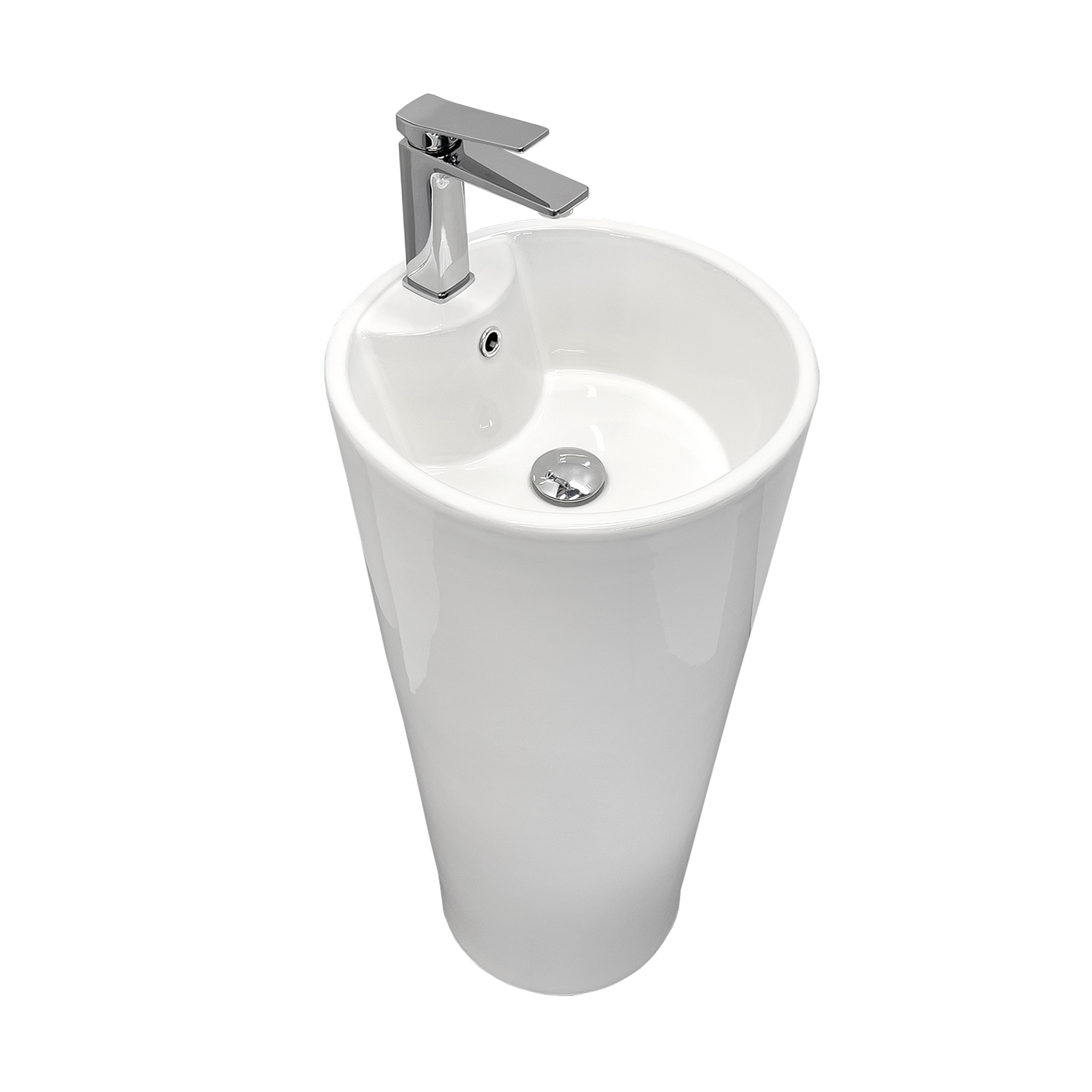 Напольная раковина с пьедесталом моноблок Comforty CF1202