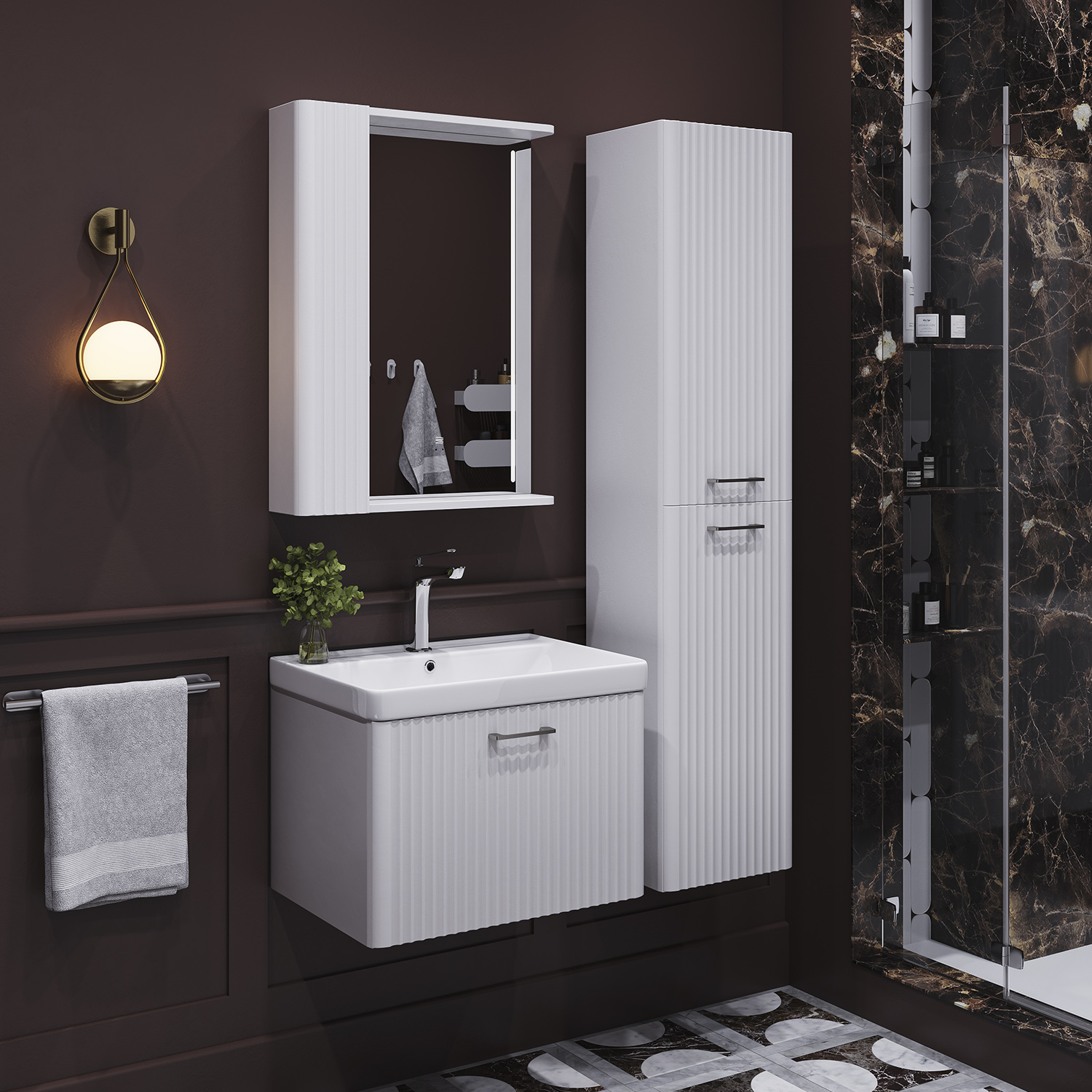 Коллекция мебели для ванной комнаты Ангара